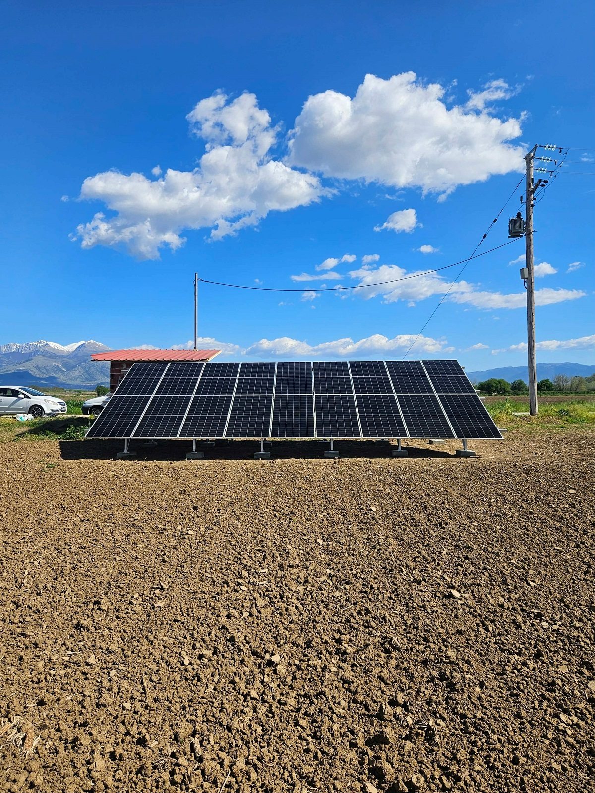 Αγροτικό φωτοβολταϊκο επί εδάφους 10KW NETMETERING - ΚΟΥΔΟΥΝΙΑ ΔΡΑΜΑΣ
