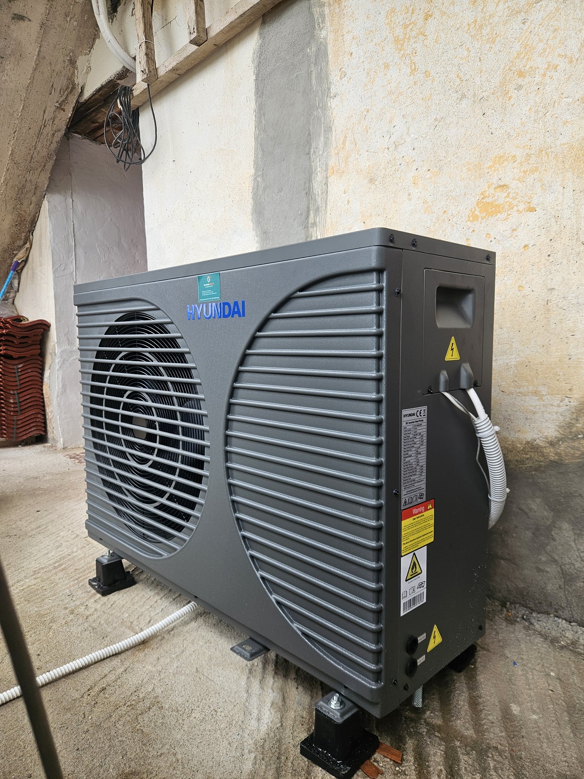 Αντλία Θερμότητας Hyundai 10kw HY/S-100B/EN8BP και εγκατάσταση νέων σωμάτων - ΝΙΚΗΦΟΡΟΣ-ΔΡΑΜΑ