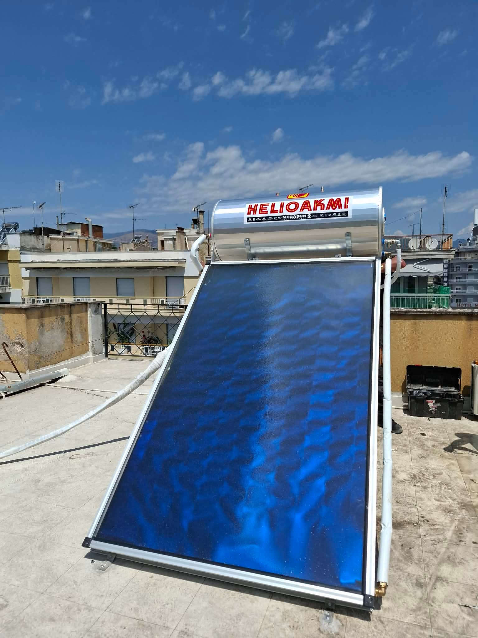 Ηλιακός θερμοσίφωνας HELIOAKMI MEGASUN - ΔΡΑΜΑ