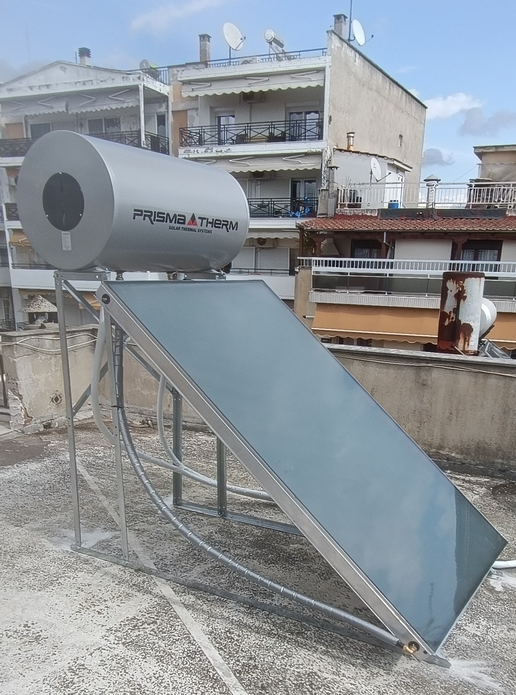 Ηλιακός θερμοσίφωνας πλάκας PRISMA THERM  - Δράμα