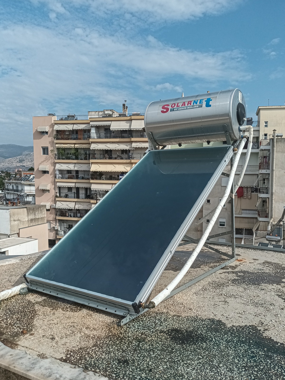 Ηλιακός θερμοσίφωνας πλάκας SOLARNET - Δράμα